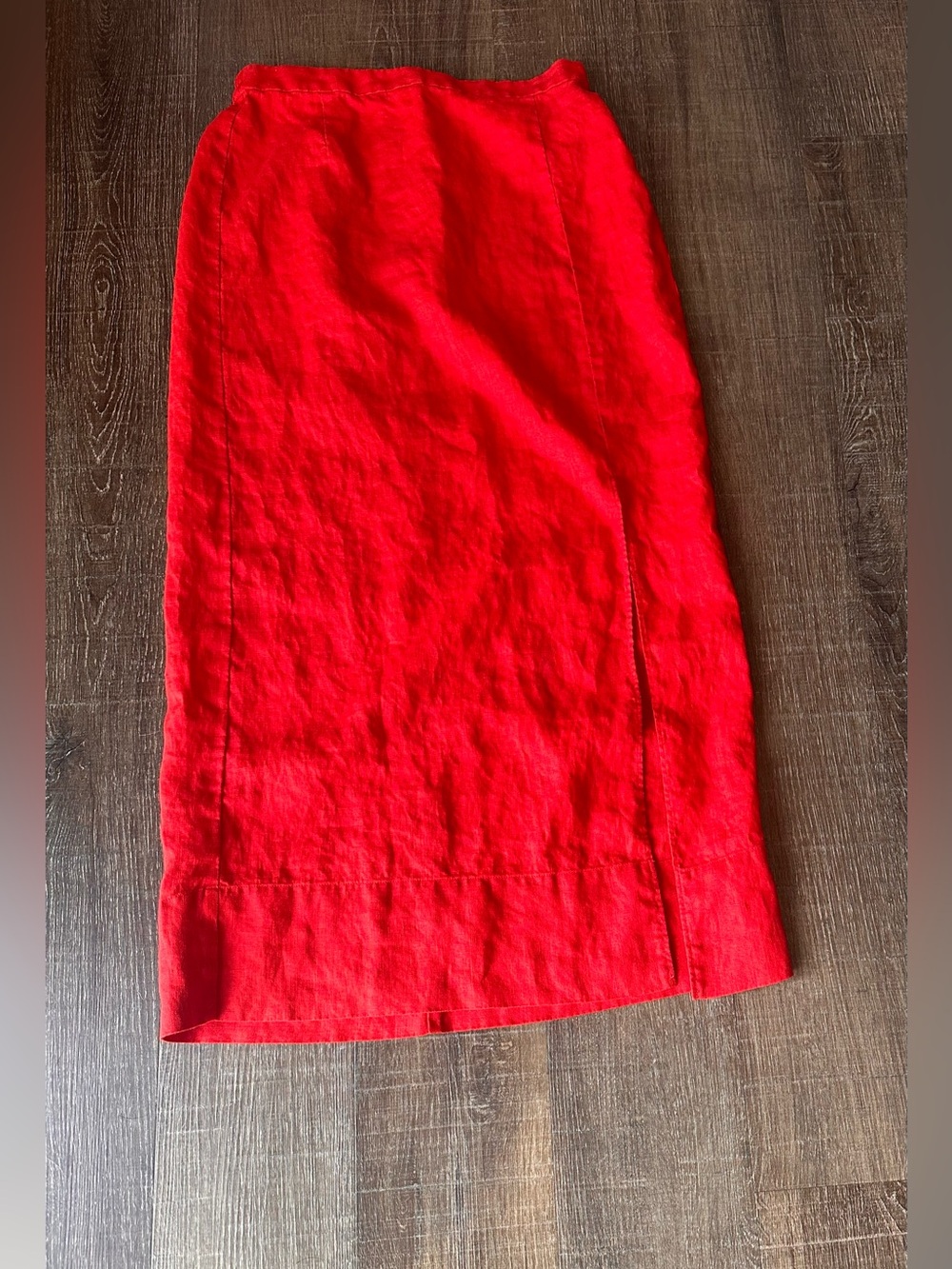 Madewell Red Midi Skirt